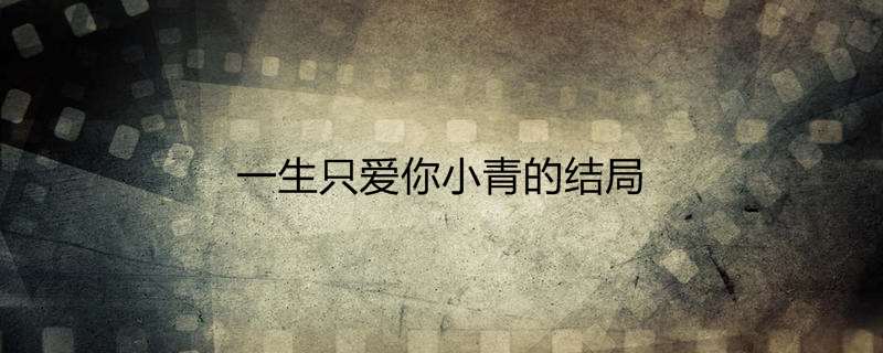 一生只爱你小青的结局
