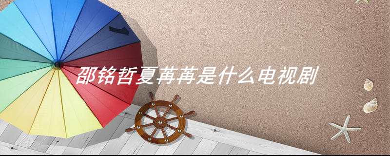 邵铭哲夏苒苒是什么电视剧