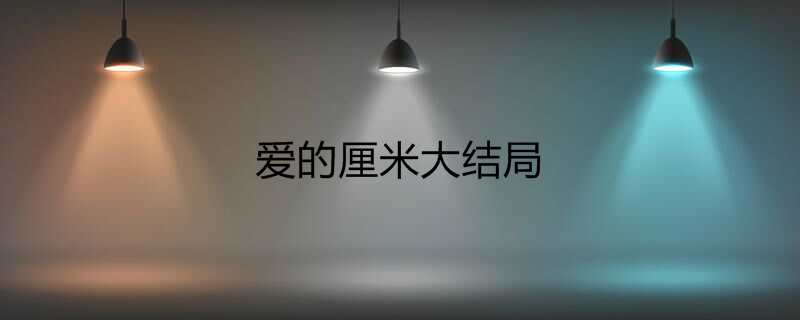 爱的厘米大结局