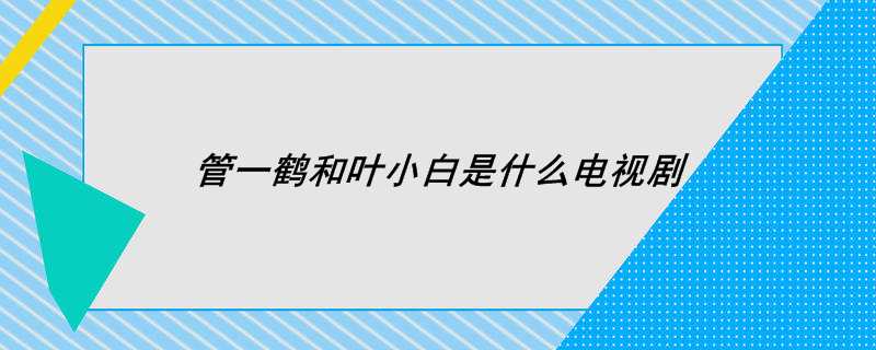 管一鹤和叶小白是什么电视剧