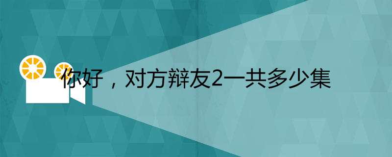 你好，对方辩友2一共多少集