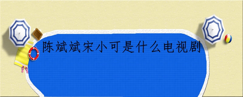 陈斌斌宋小可是什么电视剧