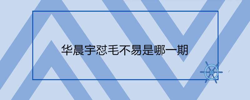 华晨宇怼毛不易是哪一期