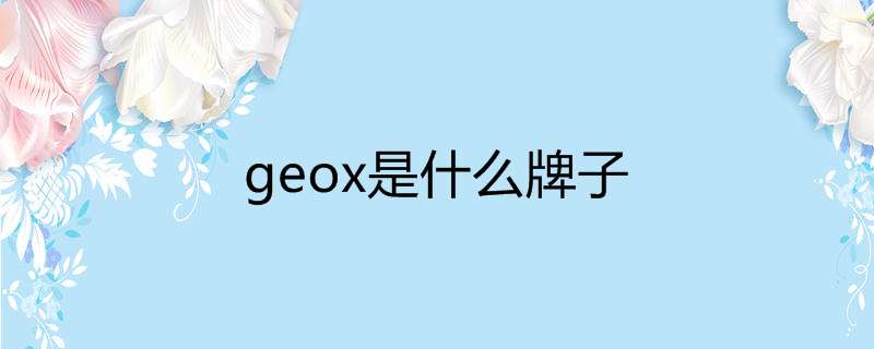geox是什么牌子
