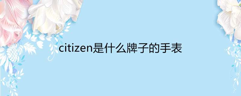 citizen是什么牌子的手表