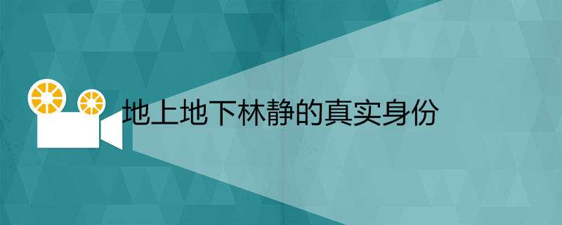 地上地下林静的真实身份