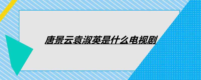 唐景云袁淑英是什么电视剧