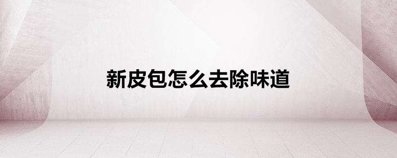 新皮包怎么去除味道