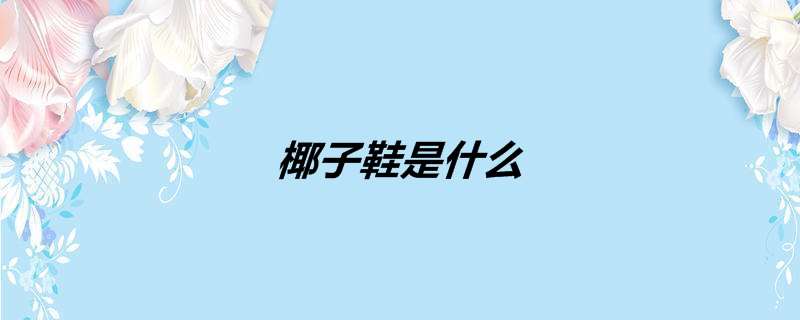 椰子鞋是什么