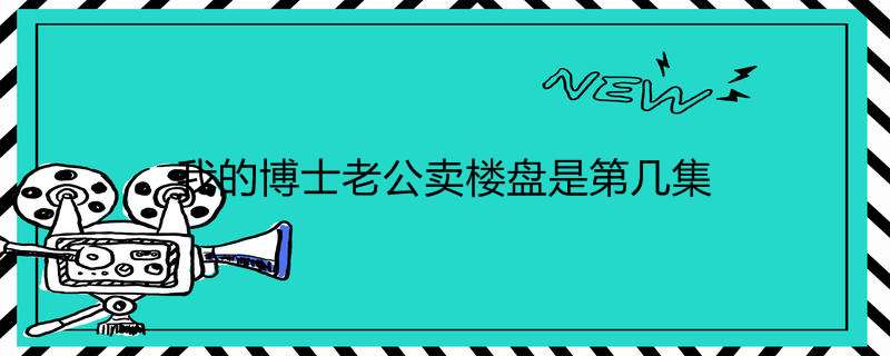 我的博士老公卖楼盘是第几集