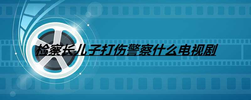 检察长儿子打伤警察什么电视剧