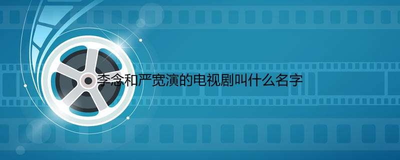 李念和严宽演的电视剧叫什么名字