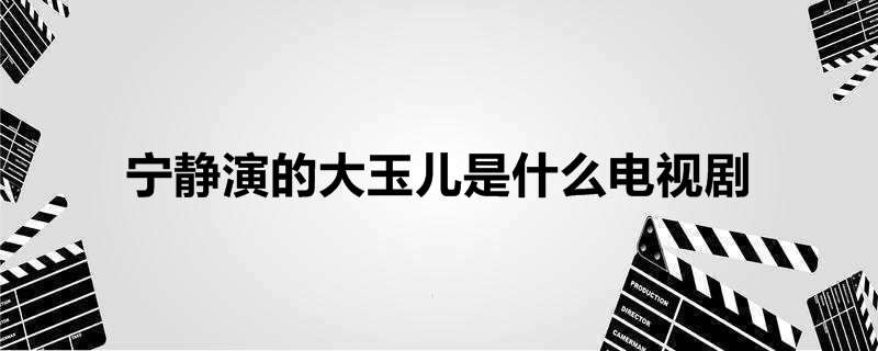 宁静演的大玉儿是什么电视剧