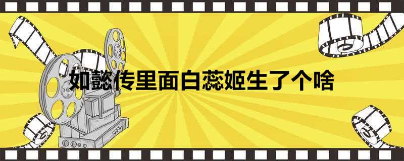 如懿传里面白蕊姬生了个啥