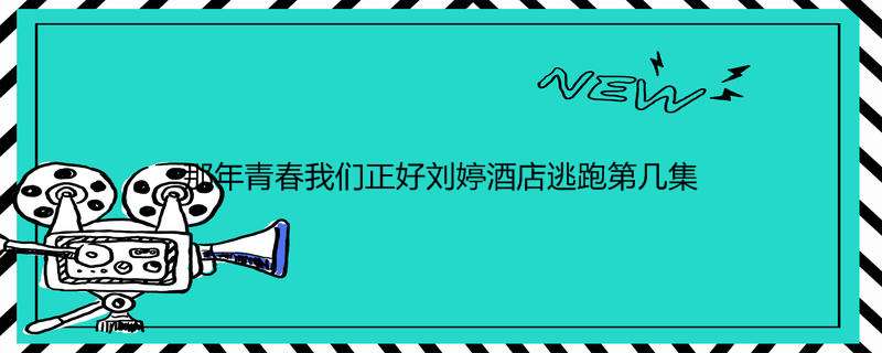 那年青春我们正好刘婷酒店逃跑第几集
