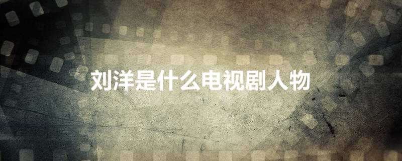 刘洋是什么电视剧人物