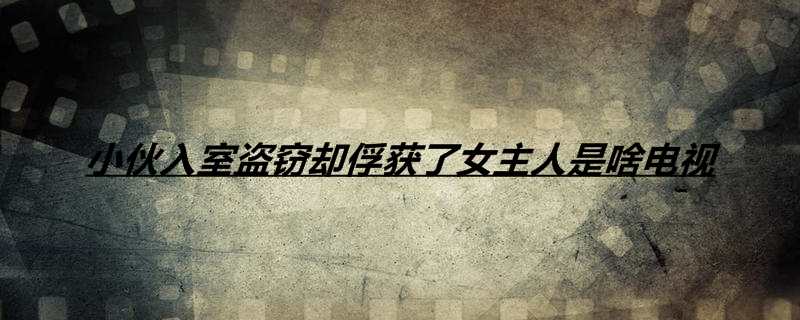 小伙入室盗窃却俘获了女主人是啥电视