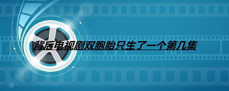 背后电视剧双胞胎只生了一个第几集