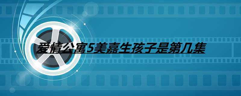 爱情公寓5美嘉生孩子是第几集