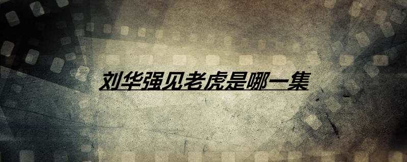 刘华强见老虎是哪一集