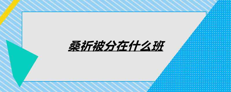 桑祈被分在什么班