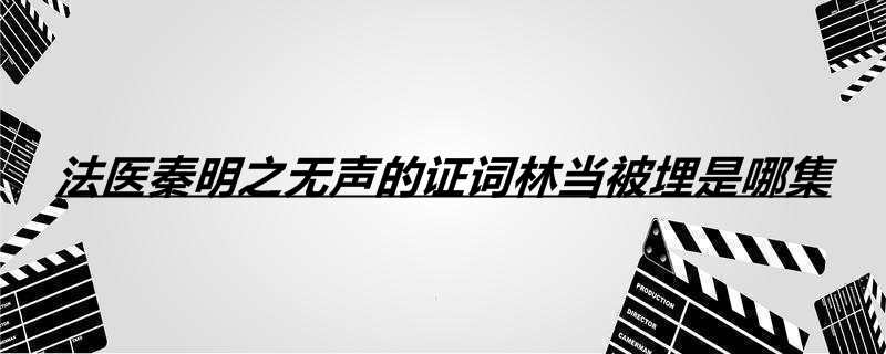 法医秦明之无声的证词林当被埋是哪集