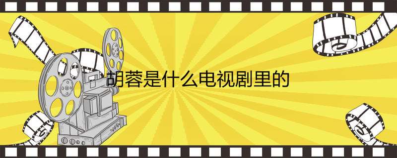 胡蓉是什么电视剧里的
