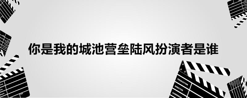 你是我的城池营垒陆风扮演者是谁