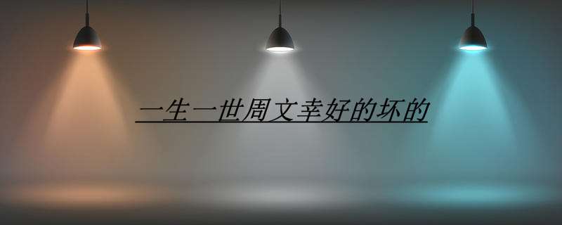 一生一世周文幸好的坏的